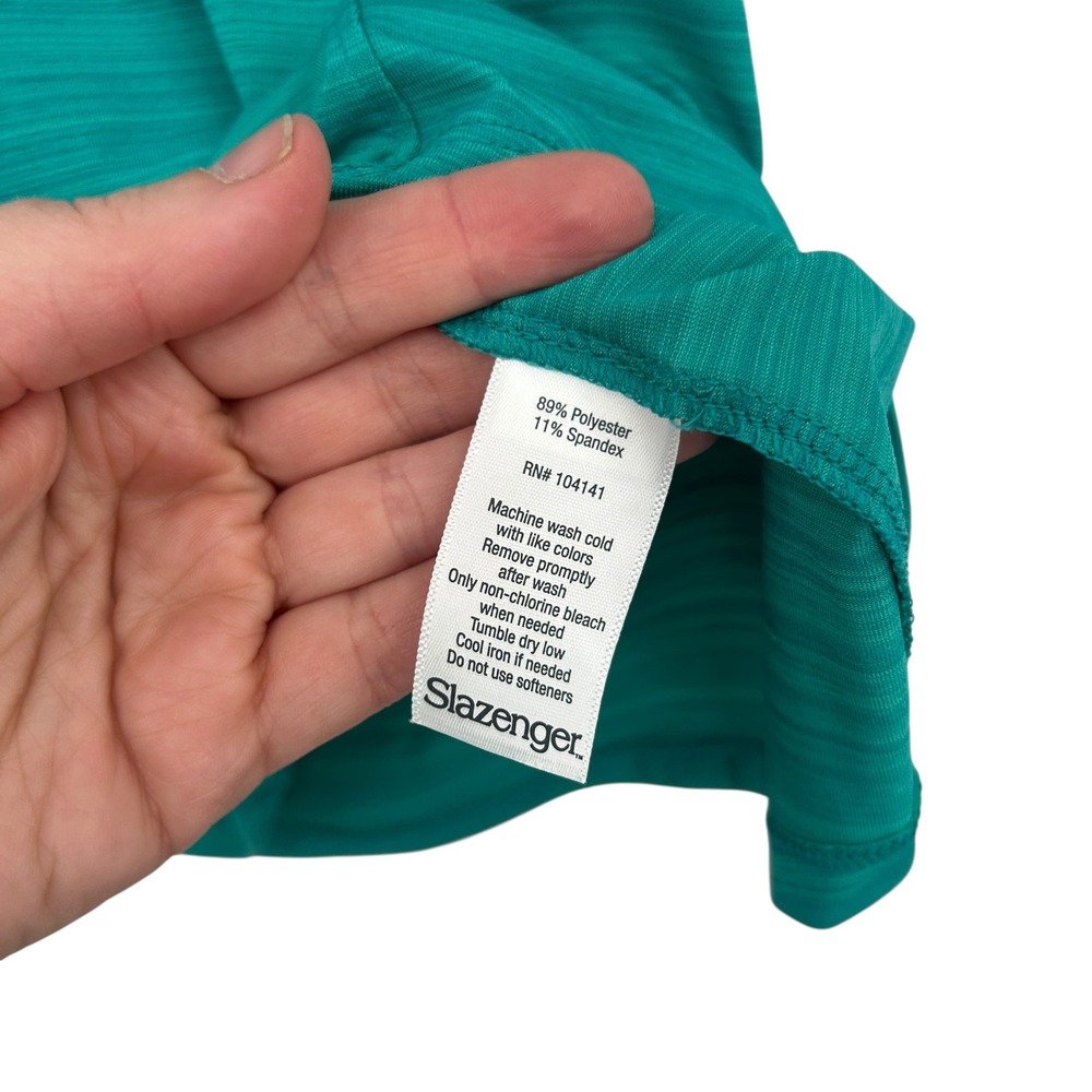 Slazenger Golf Womans XS Teal Hydro Dri‎ UPF 30 Polo NWT Athletic Performance - Picture 5 of 10